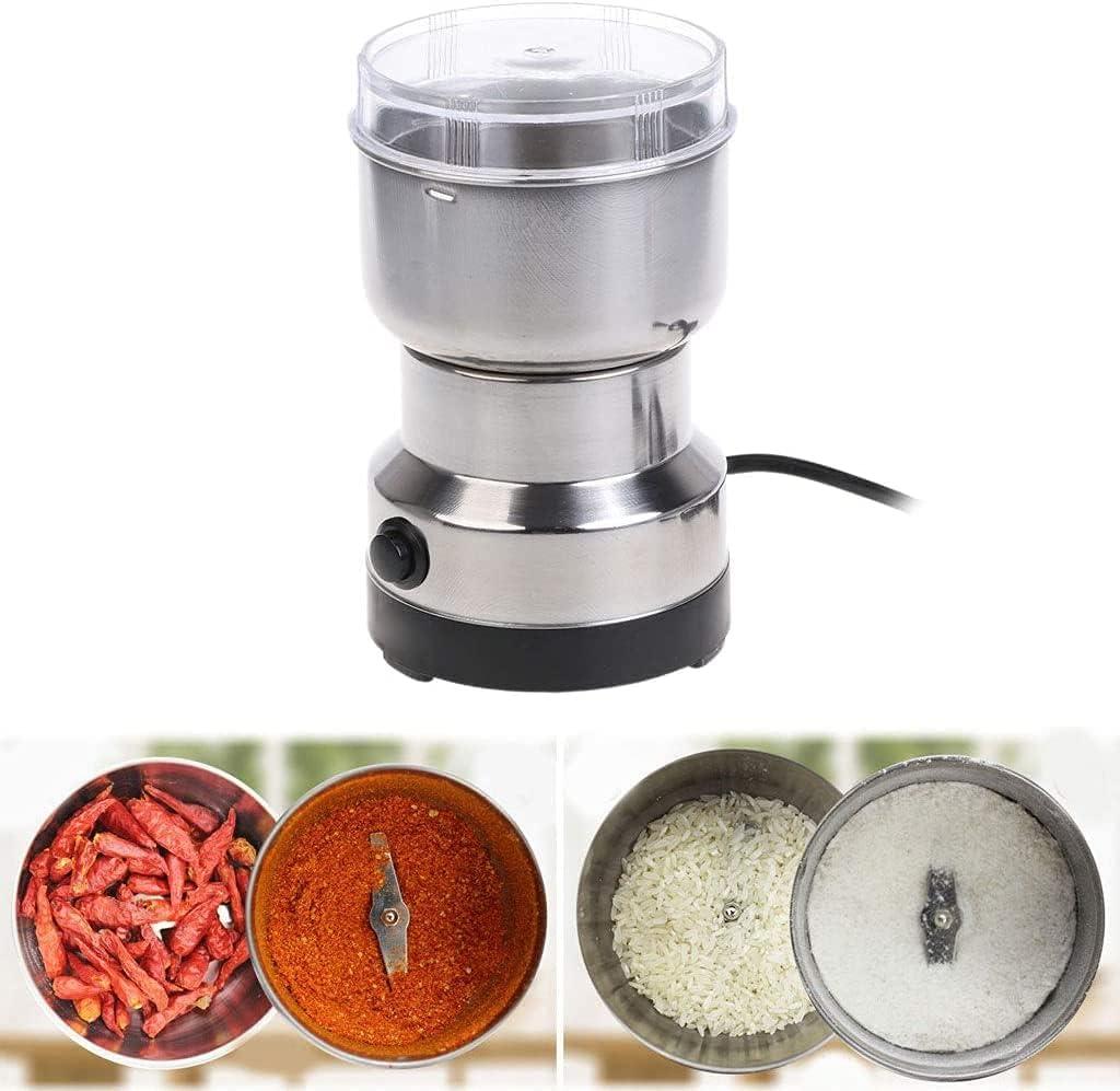 RudyEmporium™ Electric Smash Machine, Multifunction Small Food Grinder Grain Grinder, Portable Coffee Bean Grinder