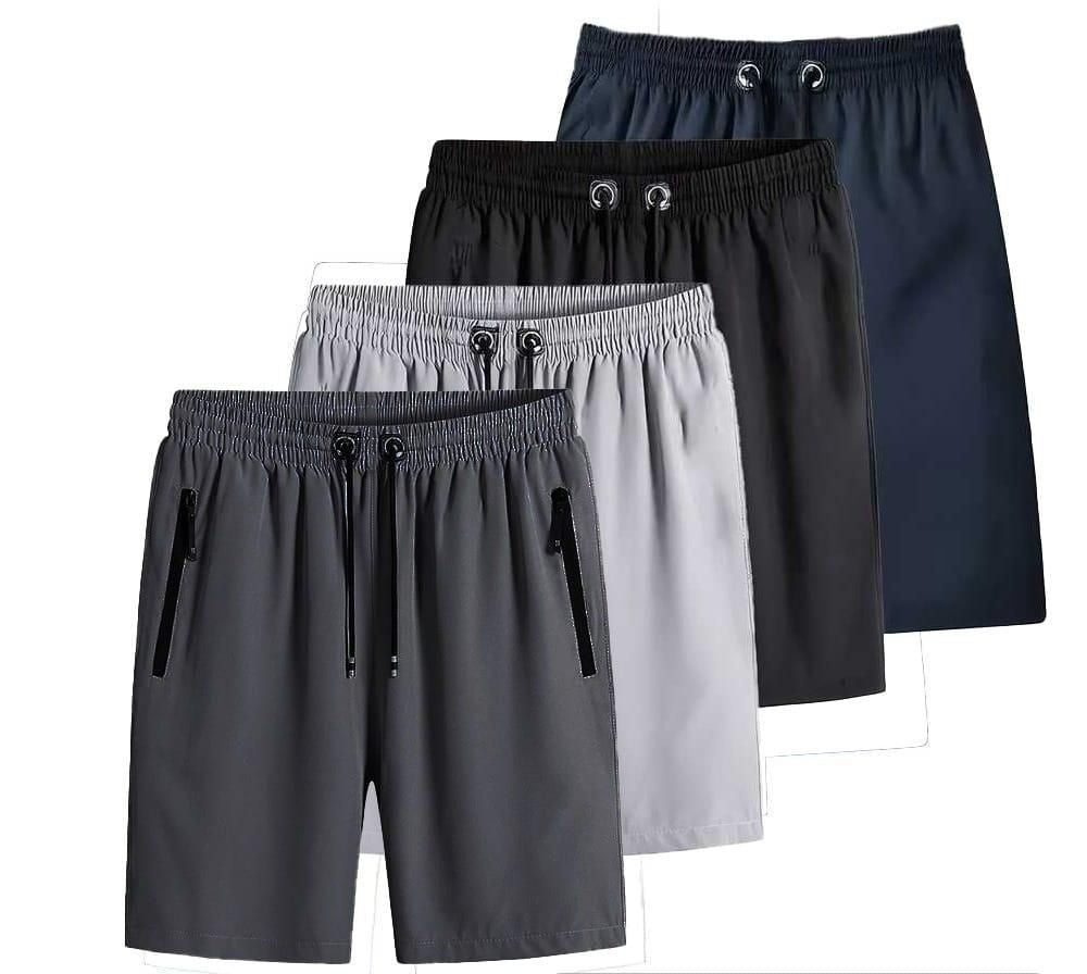 RudyEmporium™ Combo of 4 Men's Stretchable Cotton Shorts