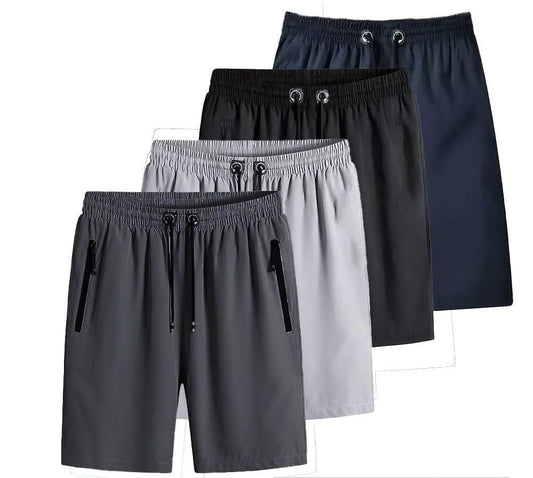 RudyEmporium™ Combo of 4 Men's Stretchable Cotton Shorts