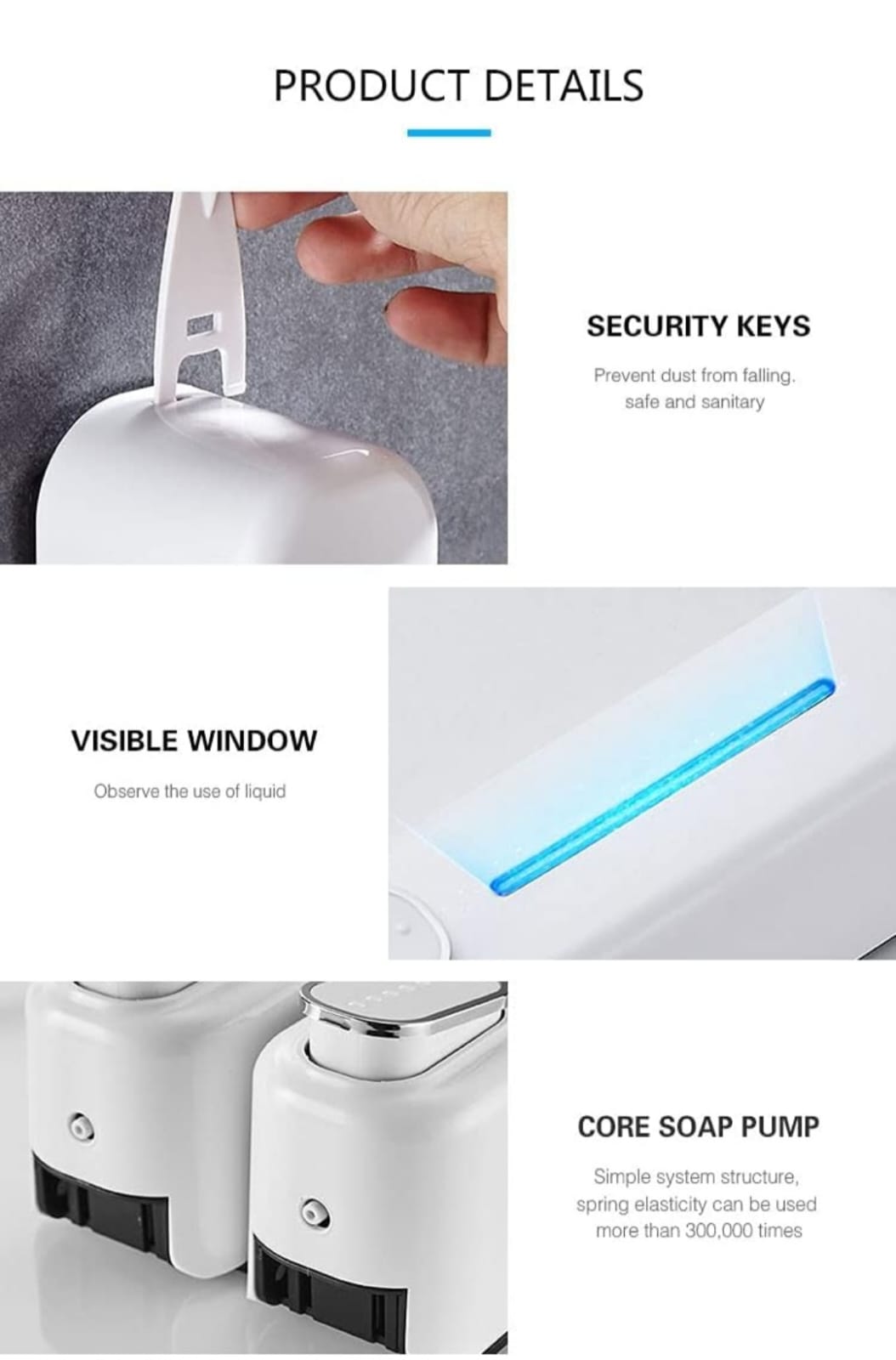 RudyEmporium™ Press Wall-Mounted Dispenser Soap Manual